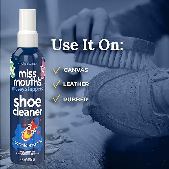 Miss Mouth's Messy Steppers Shoe Cleaner Kit - Footwear Cleaner from the makers of Miss Mouth's Messy Eater Stain Treater