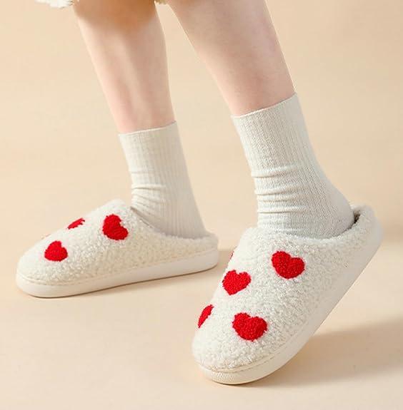 2024 Women's Autumn Winter New Embroidered Pattern Slippers, Warm Casual Closed Toe Soft Flat House Indoor Bedroom Mom Slippers