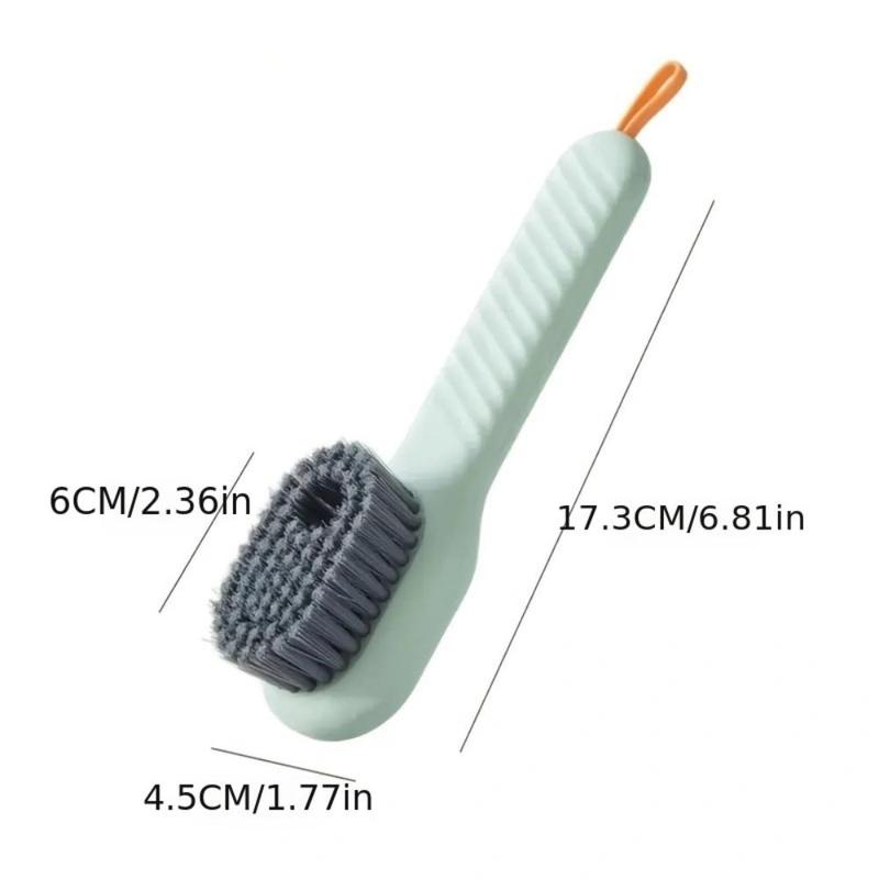 Shoe Cleaning Brush, 1 Count Portable Household Soft Brush with Soap Dispenser, Multifunctional Cleaning Tool for Shoe Clothing, Cleaning Gadgets for Home, Summer Gift