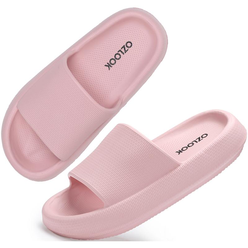 Unisex Soft Slippers, Non-slip Textured Design, Stylish Footwear，Cloud Slippers for Men, Pillow House Slippers Shower Shoes Indoor Slides Bathroom Sandals, Ultimate Comfort, Lightweight, Thick Sole, Non-Slip, Easy to Clean