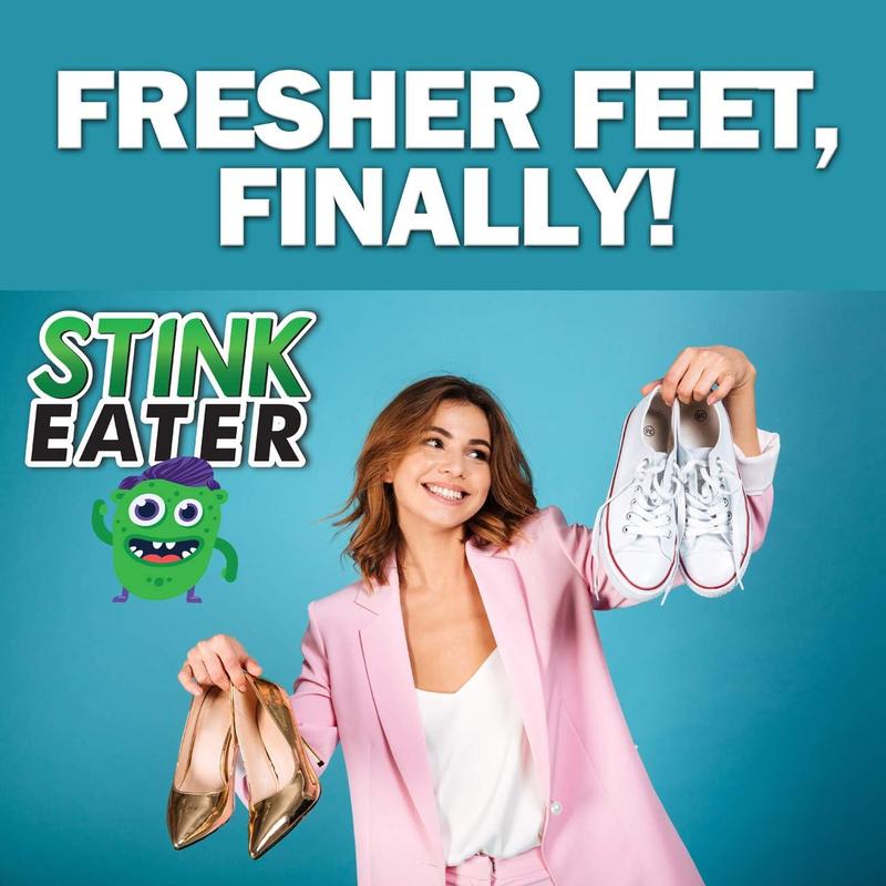 Stink Eater Natural Enzyme Shoe Deodorizer Spray, Foot Odor Eliminator Fresh Wipe Out Smells Made In the USA Footwear Comfort Bedroom Active Bathroom