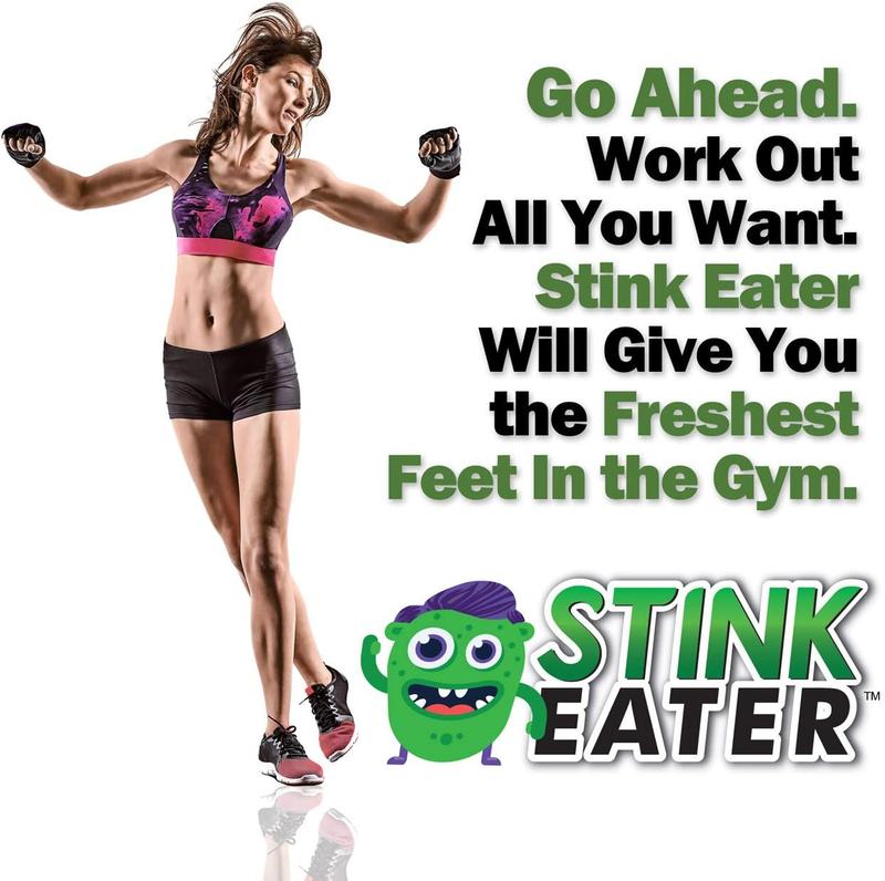 Stink Eater Natural Enzyme Shoe Deodorizer Spray, Foot Odor Eliminator Fresh Wipe Out Smells Made In the USA Footwear Comfort Bedroom Active Bathroom