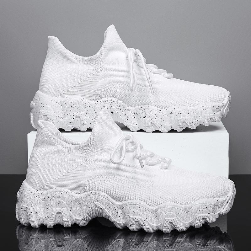 Comfortable Ankle Socks Shoes,Knitted Sports Running Shoes,Casual Walking Shoes Lace Up Low Top Casual Women's Sneakers Girl Footwear Athletic