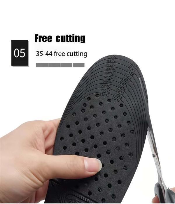 3 4.5 6 7.5cm Adjustable Air Cushion Height Increasing Insoles, 2024 Trendy Soft Comfort Elevated Insole for Men & Women, Summer Versatile Shoes Accessories for Daily Use，Foot Tool ，Footwear Tool