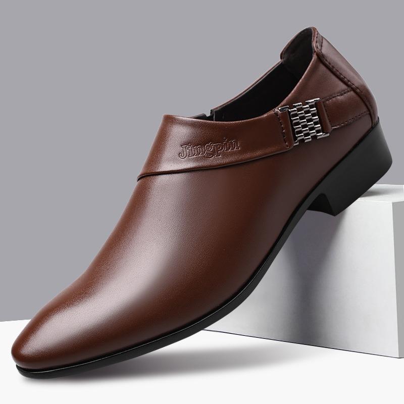 Mens Oxfords  Dress Shoes Slip On Pointed Toe Classic Formal Business Shoes