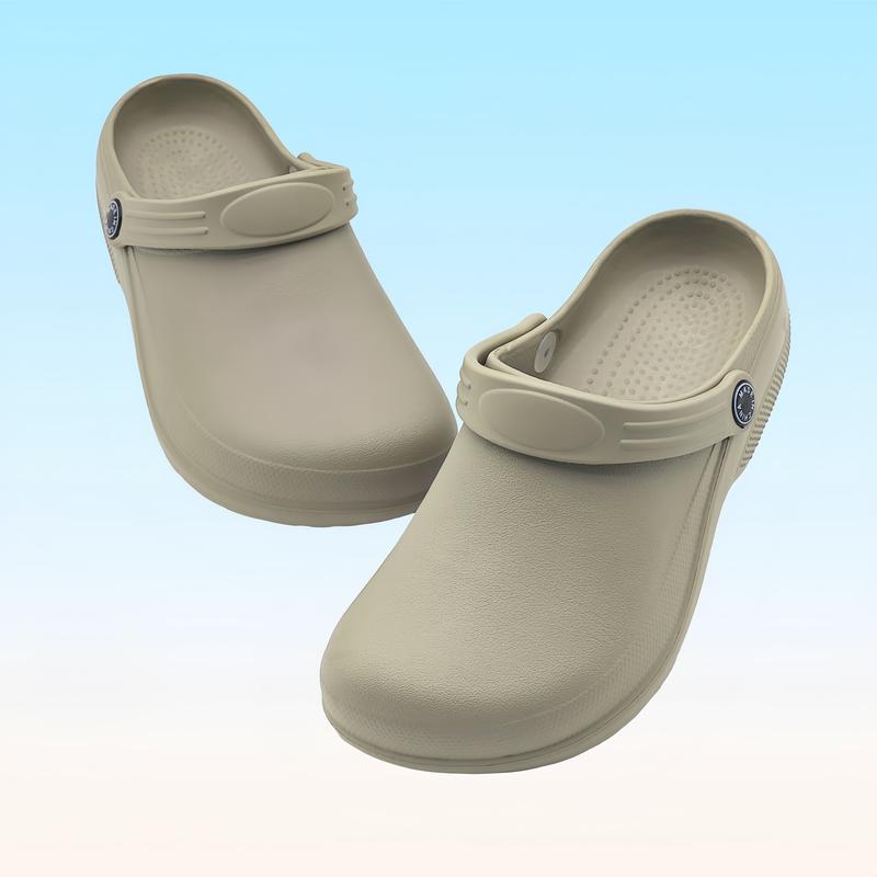 Professional Chef Clogs for Women, Minimalist EVA Work Shoes, Non-Slip Waterproof Medical Nursing Shoes, All-Season Slip-On Service Footwear with TPR Sole - Hand Washable, Quanzhou-Origin