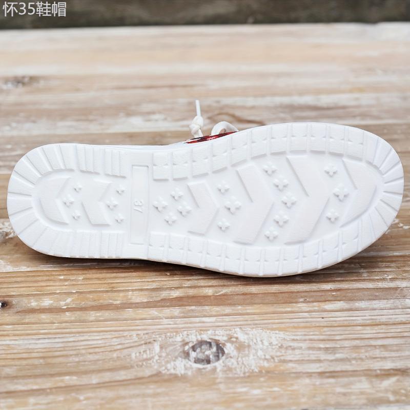 snowflake shoes - Christmas Snowflake Canvas Slip-On Shoes - Random Print, Casual, Winter - Women Men -  Cozy & Festive Winter Footwear - Winter Wonderland on Your Feet Walking Shoes Girl Comfort Slipon Summer Decor