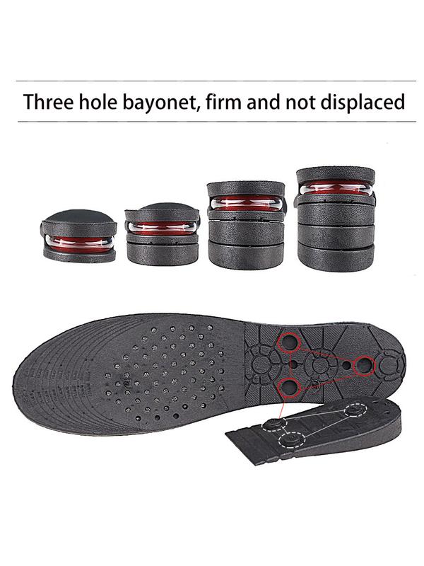 3 4.5 6 7.5cm Adjustable Air Cushion Height Increasing Insoles, 2024 Trendy Soft Comfort Elevated Insole for Men & Women, Summer Versatile Shoes Accessories for Daily Use，Foot Tool ，Footwear Tool