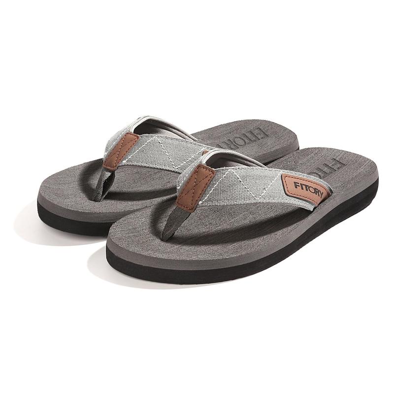 Men's Flip-Flops, Thongs Sandals Comfort Slippers for Beach Size 6-15