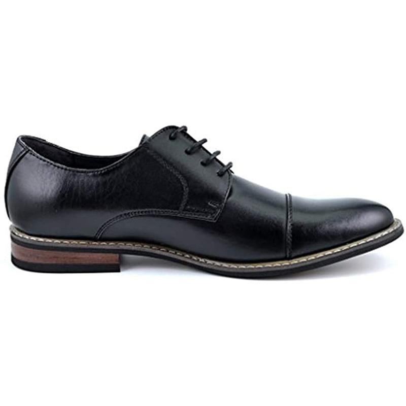 Bruno Moda Italy Men's Prince Classic Modern Formal Oxford Wingtip Lace Up Dress Shoes