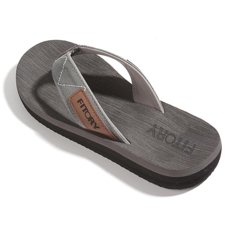 Men's Flip-Flops, Thongs Sandals Comfort Slippers for Beach Size 6-15