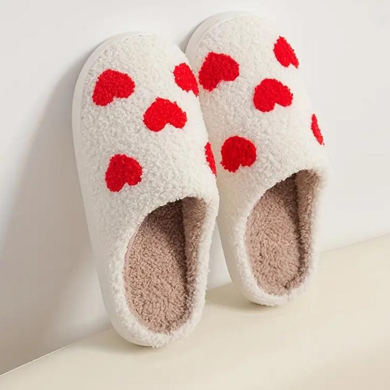 2024 Women's Autumn Winter New Embroidered Pattern Slippers, Warm Casual Closed Toe Soft Flat House Indoor Bedroom Mom Slippers