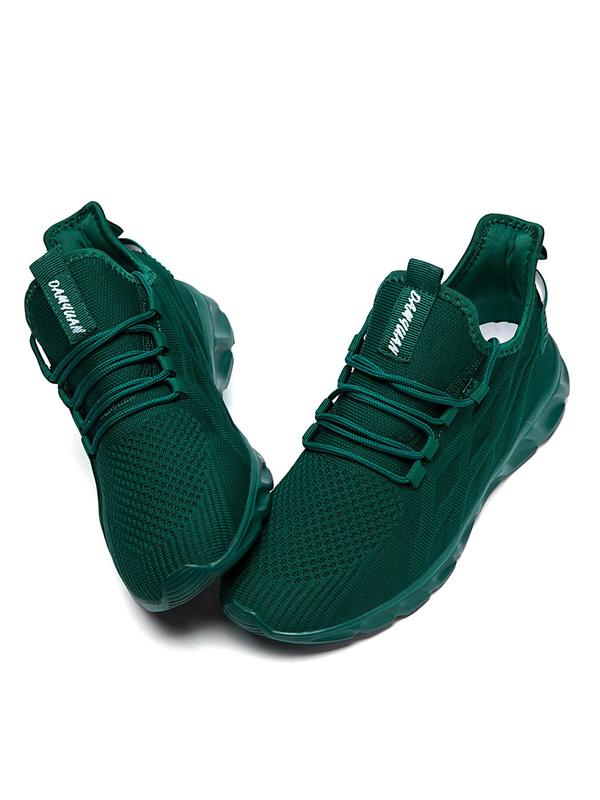 Men's Minimalist Lace Up Low Top Mesh Sneakers, Casual Breathable Comfortable Sports Running Shoes, Men Sneakers, All-match Basic Shoes for Daily Wear