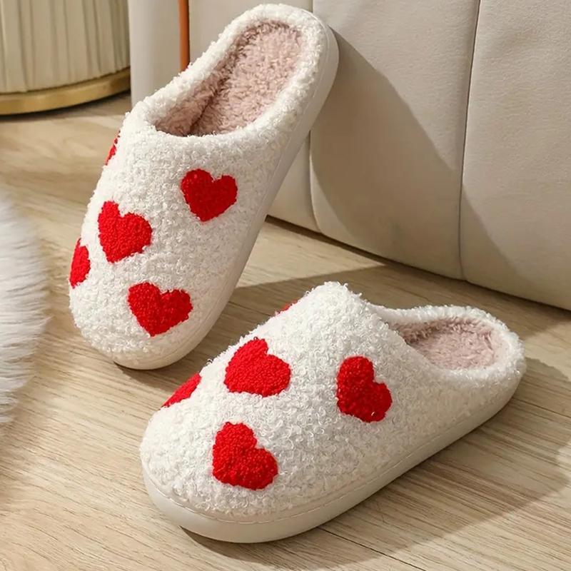 2024 Women's Autumn Winter New Embroidered Pattern Slippers, Warm Casual Closed Toe Soft Flat House Indoor Bedroom Mom Slippers