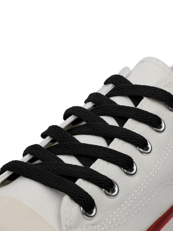 Solid Color Flat Shoelaces, Casual Simple Shoes Accessories for Women & Men, Shoes Accessories for Daily Use