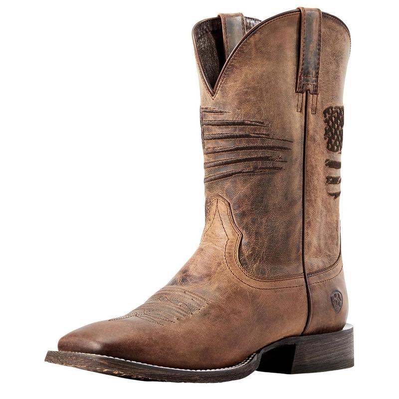 Ariat Men's Circuit Patriot Western Boot Broad Square Toe - 10029699