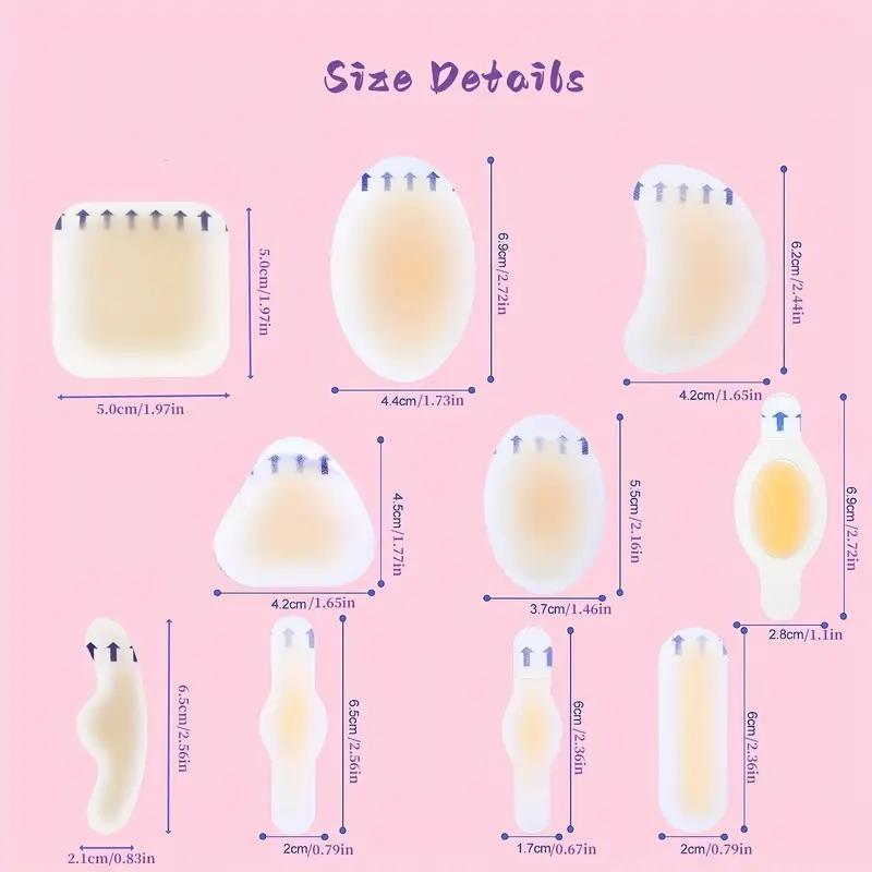 Heel Gel Blister Pads (30pcs), Heel Protective Pads, Anti-slip Heel Protectors, Waterproof Heel Protective Pads, Foot Care Products