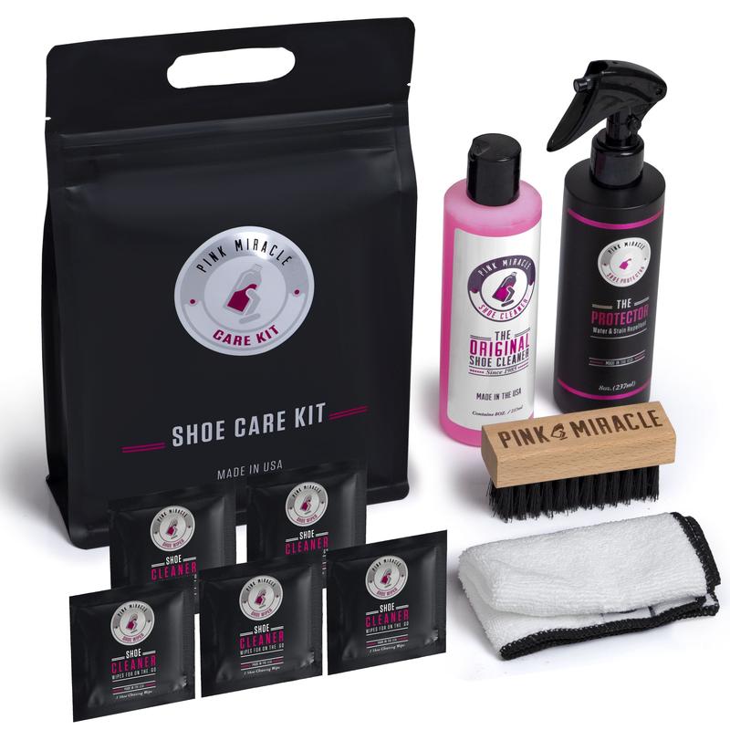 Pink Miracle Shoe Care Kit -All In One Shoe Cleaning and Protection Kit