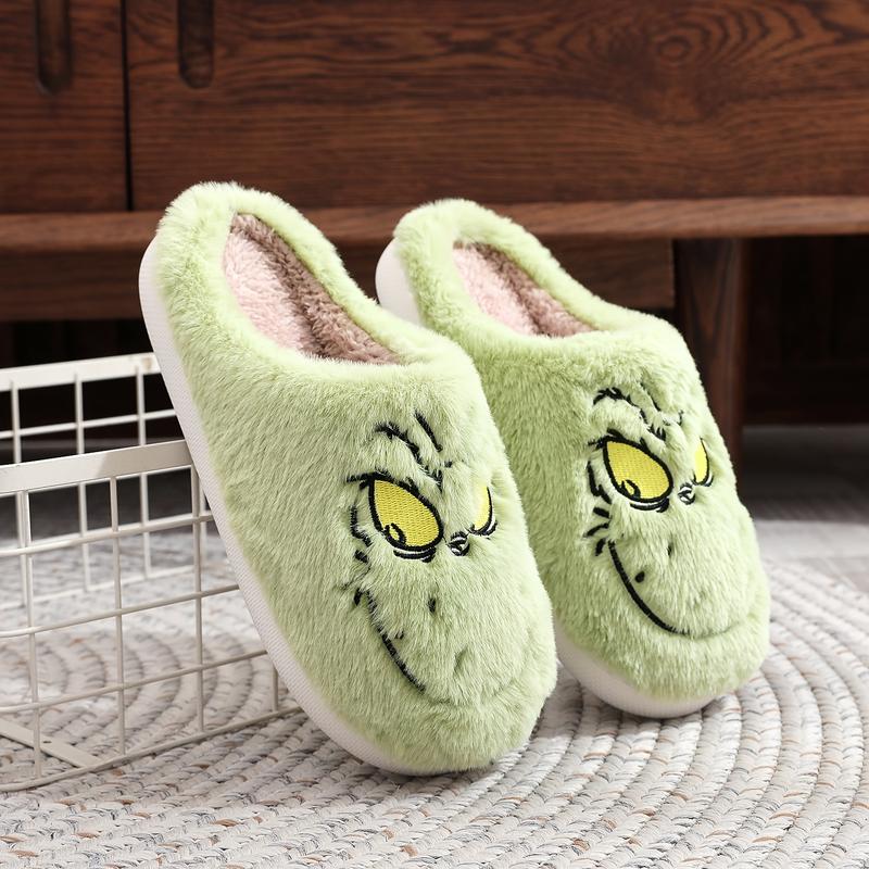 Winter Warm Home Slippers, Indoor Cozy Plush Slip-On House Slippers, Non-Slip Casual Fleece Slippers For Home, Winter & Autumn Footwear