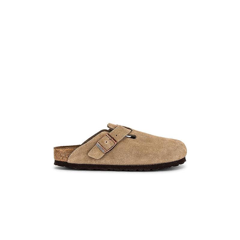 BIRKENSTOCK Boston Soft Footbed Clog in Taupe