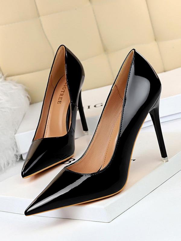 Women's Fashionable Solid Color Stiletto Heels, Elegant Pointed Toe High Heels for Party, Daily Clothing Decor for Women & Girls