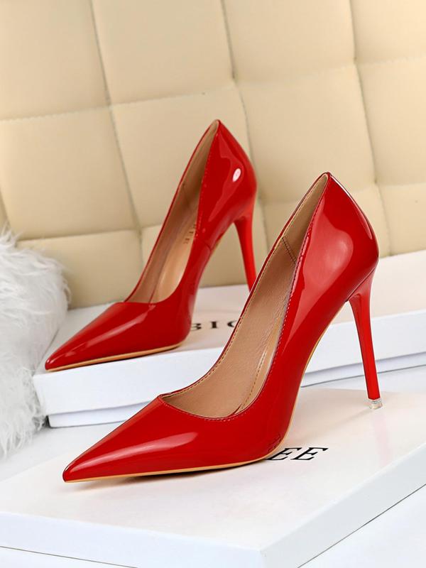 Women's Fashionable Solid Color Stiletto Heels, Elegant Pointed Toe High Heels for Party, Daily Clothing Decor for Women & Girls