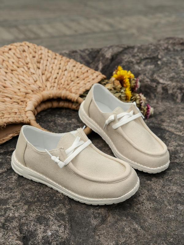 Women's Minimalist Plain Round Toe Slip-on Shoes, Casual Comfortable Versatile Slip on Flats, Simple Design Soft Slip on Shoes For Daily Wear