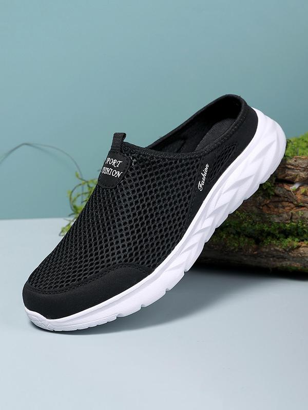 Men's Fashionable Hollow Out Design Slip on Sneakers, Casual Comfortable Breathable Sports Shoes, Male All-match Round Toe Shoes for Daily Wear, Fall Outfits, Fall Freshness