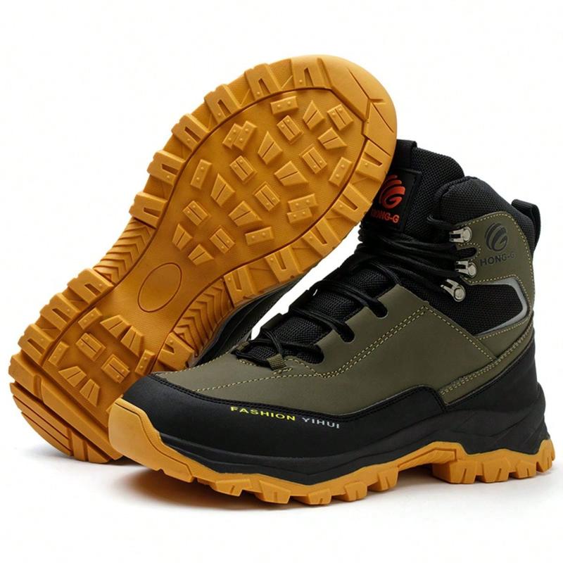 Men's Steel Toe Shoes Waterproof Soft Durable Work Boots Indestructible Comfortable Safety Shoes Anti-Slip Work Shoes