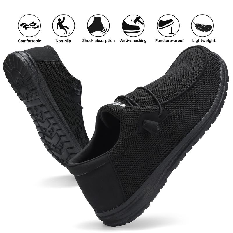 Men's Steel Toe Work Safety Shoes Pressure Resistant Anti-Stabbing Light Comfotable Industrial Safety Sneakers