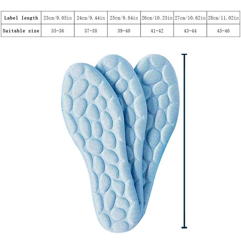 Cobblestone Design Insoles, Anti-odor Sports Insoles, Breathable & Sweat Absorption Sports Insoles, Soft & Comfortable Sports Insoles for Men & Women