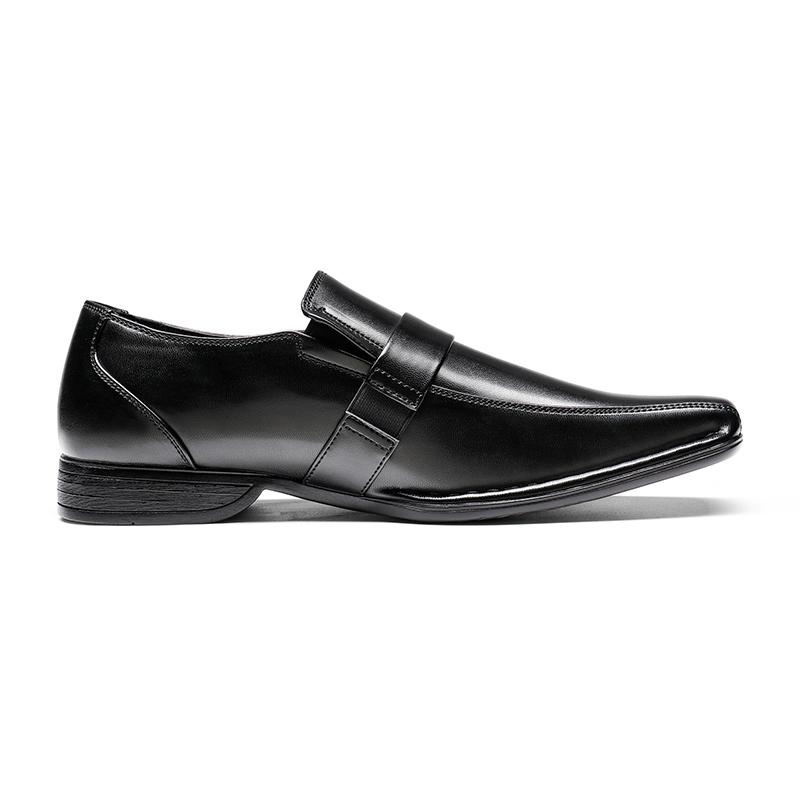 Bruno Marc Men's Wide Monk Strap Dress Loafer Shoes