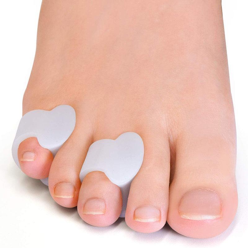 Silicone Toe Separator, 10pcs Toe Spacers, Little Toe Cushions for Preventing Rubbing & Relieve Pressure, Foot Care Tool