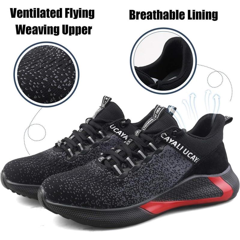 Men's Women's Safety Shoes Steel Toe Work Sneakers Breathable Lightweight Construction Shoes Safety Shoes