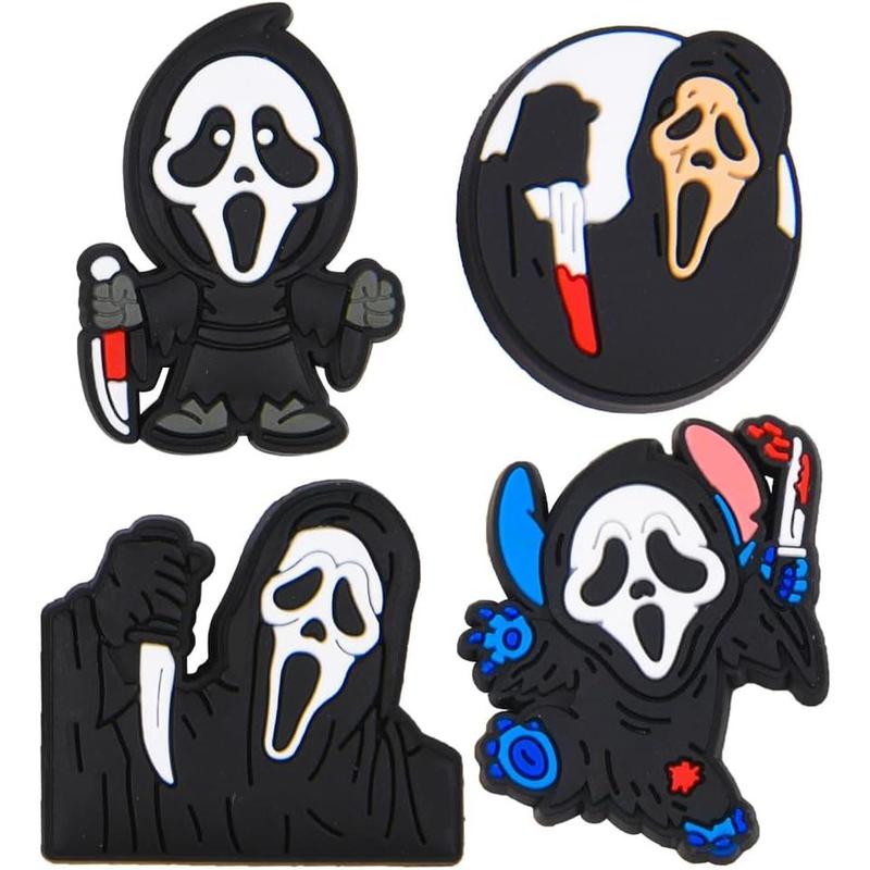 Pack of Skull Shoe Charms Halloween Horror Shoes Decoration Charms for Party Favor