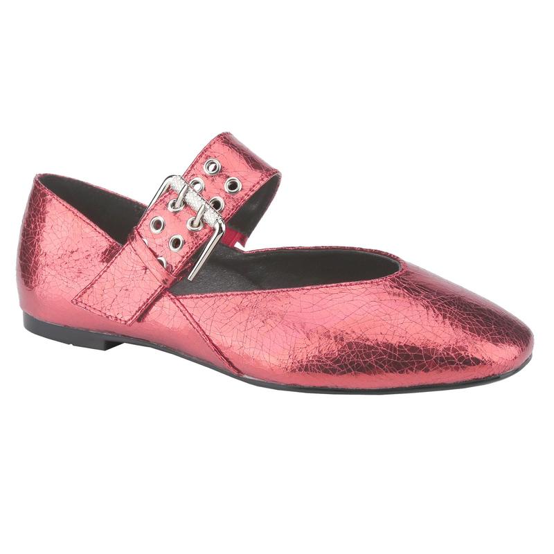 Belovely Women’s Mary Jane Ballet Flats | Leather Buckle Strap for Elegant & Comfortable Footwear [Piano-11]