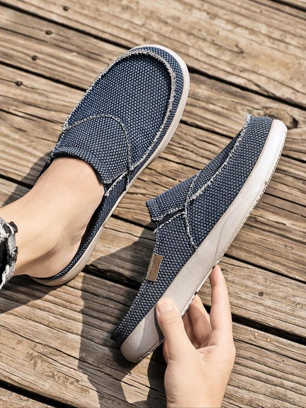 Men's Casual Solid Color Slip-on Mules, Lightweight Breathable Comfortable Non-slip Flat Shoes, Fashionable Shoes for Daily Wear