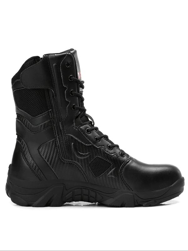 Men's Outdoor Insurance Shoes, Casual Anti-shock Anti-collision Lace Up Waterproof Working Boots, Anti-smash & Anti-puncture Shoes for Work, Outdoor Sports Shoes