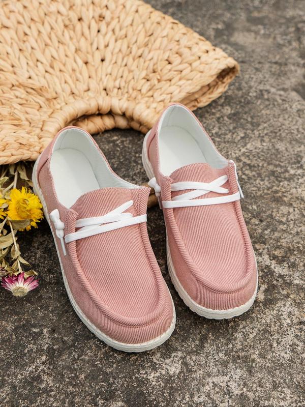 Women's Minimalist Plain Round Toe Slip-on Shoes, Casual Comfortable Versatile Slip on Flats, Simple Design Soft Slip on Shoes For Daily Wear