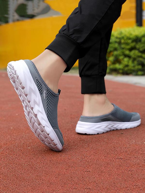 Men's Fashionable Hollow Out Design Slip on Sneakers, Casual Comfortable Breathable Sports Shoes, Male All-match Round Toe Shoes for Daily Wear, Fall Outfits, Fall Freshness