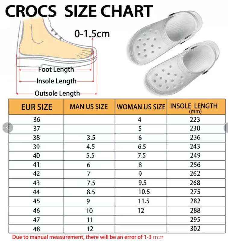 MENS CROCS CLASSIC GRAPHICS Gift for Christmas, Gift for girlfrend, Gift for noel