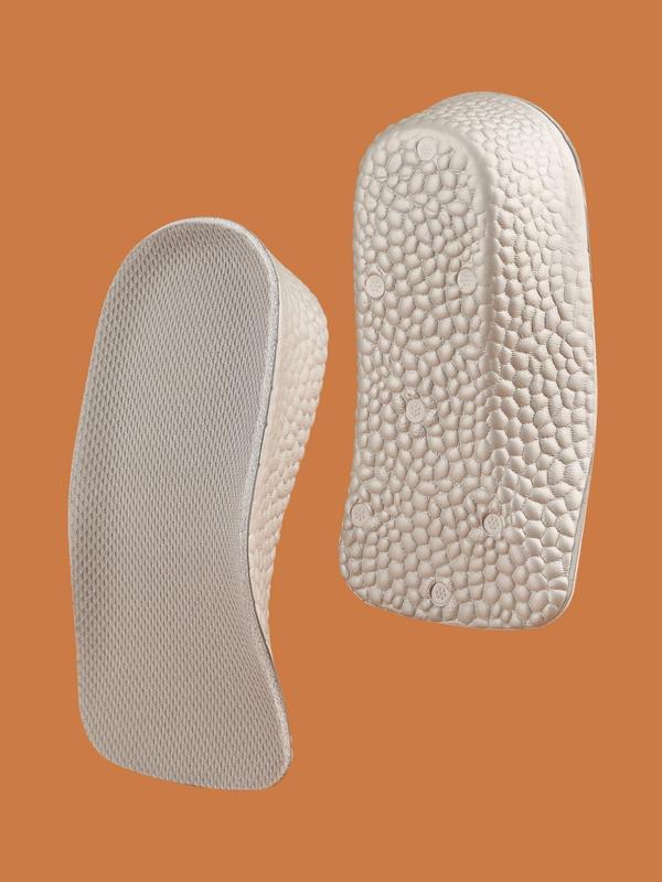 1 Pair Solid Color Shoe Insoles, Heightening Insoles, Half Insoles, Heel Insoles, Arch Support, Shock Absorbing Insoles, Casual Heel Cushion for Women & Men