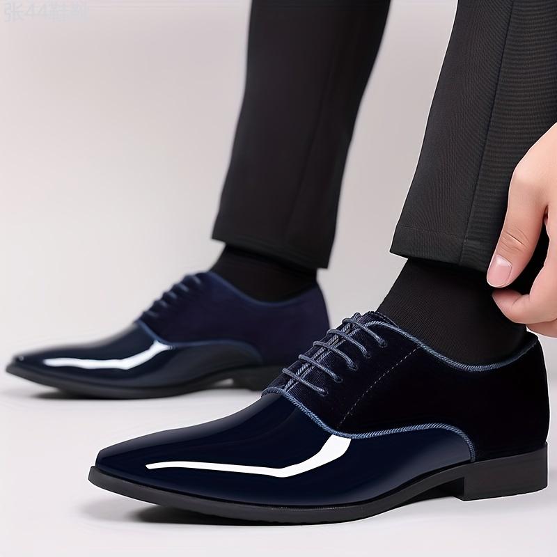 Mens Premium PU Leather Derby Shoes - Stylish & Versatile for Wedding, Party & Office - Perfect for Spring, Summer & Autumn Boy Walking Shoes