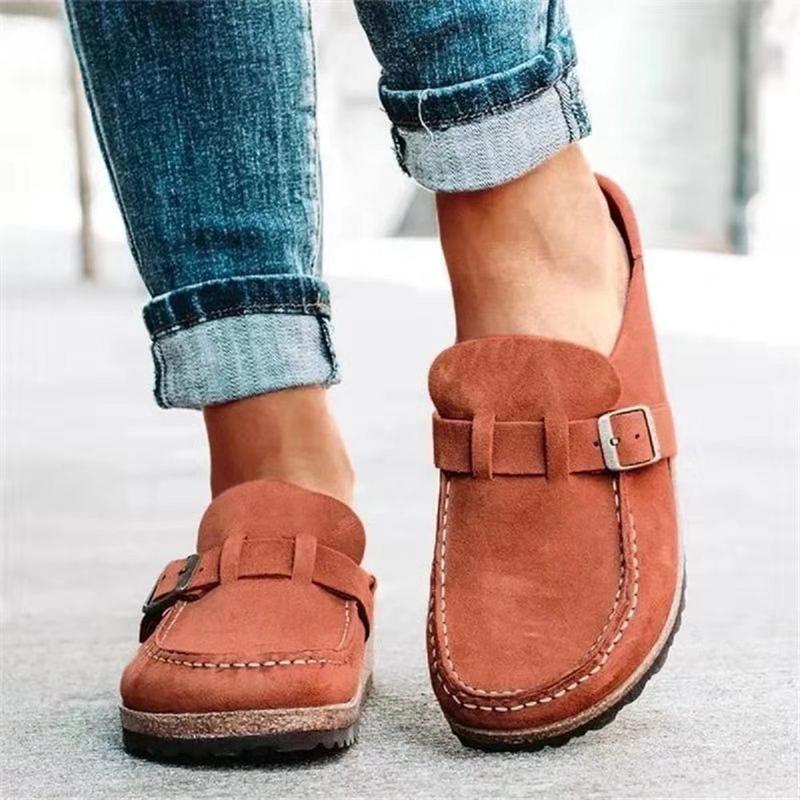 Womens Clogs Cow Suede Soft Footbed Unisex for Men Women Cork Clog Antislip Sole Slippers Mules Sandals with Adjustable Buckle Footwear Shoe