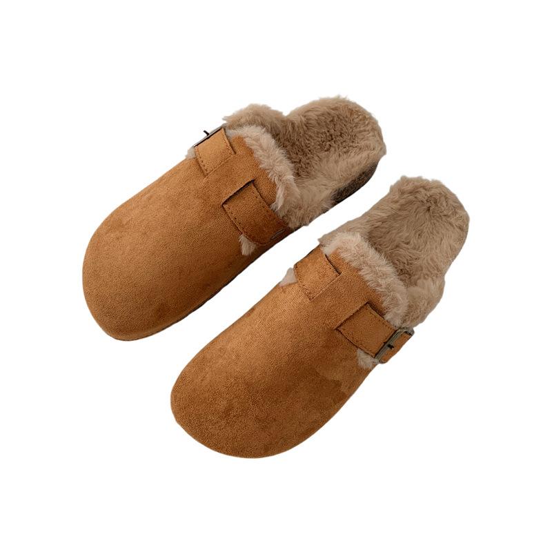 2024 Autumn Winter Women's Warm Fuzzy Clogs - Cozy Indoor Outdoor Slip-On Shoes