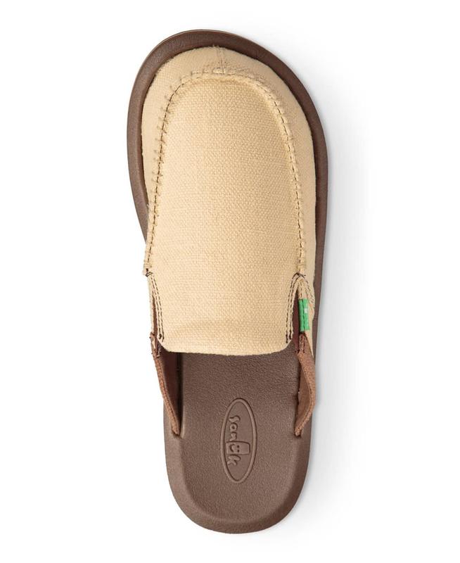 Sanuk Men's Tan Cotton You Got My Back III Loafers