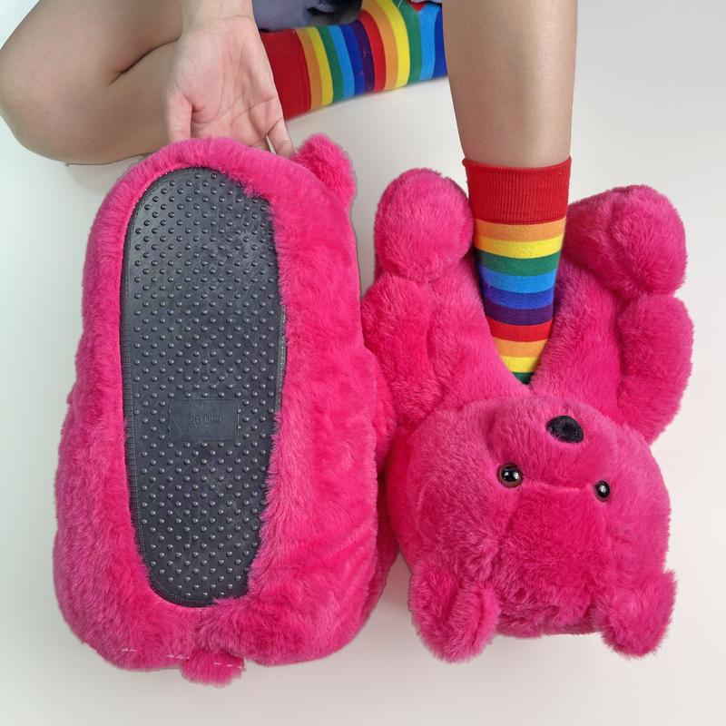 Women's Cotton Piush Adult Slipper Bearslippers House Slippers Shoes - Flipflop, Girl Walking Shoes Footwear