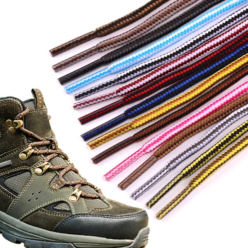 GEN BIGBOTTLE 2 Pairs 55' (140cm) Heavy Duty Work Boot Laces Round Shoe Laces for Athletic Running Hiking Sneakers Shoe Shoelaces Strings