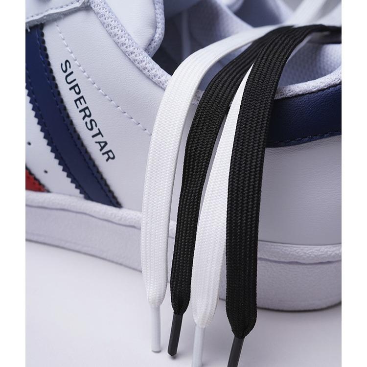 Two Pairs Black and White Solid Flat Shoelaces, Casual Simple Comfort Shoelaces for Sneakers and Boots, Athletic Minimalist Versatile Shoelaces, Shoes Accessories, footwear Bedroom