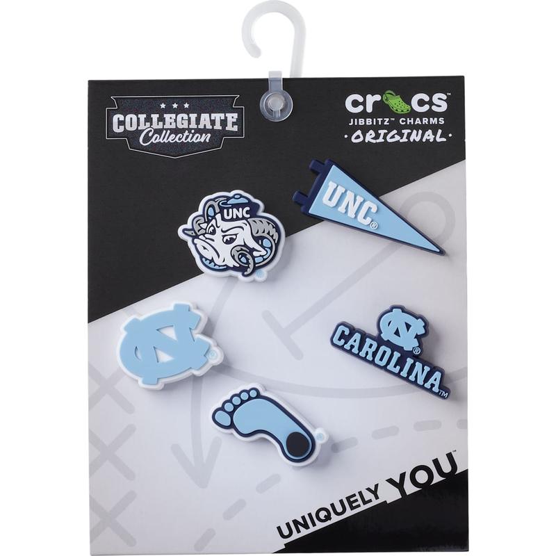 Crocs Jibbitz University of North Carolina Sports Shoe Charms 5-Pack